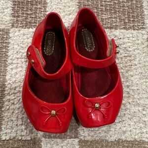 Red ballerina mini Melisa girl shoes size 6